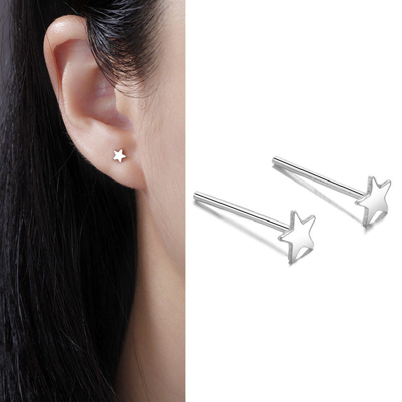 Pendientes pequeños de plata esterlina S999 S999
